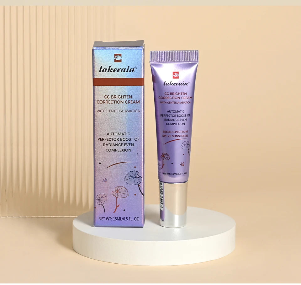 3pcs CC Cream Color Changing Liquid Foundation Centella Korean High Coverage Foundation Foundation Cream for Face Base Makeup